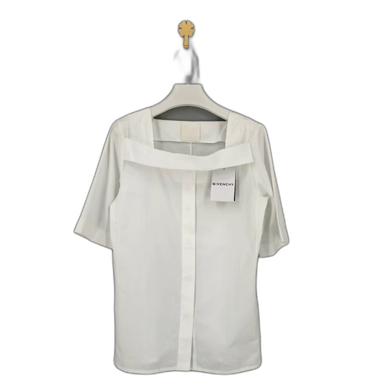 Givenchy Women's White Short Sleeve Shirt
