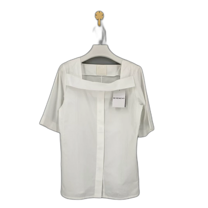 Givenchy Women's White Short Sleeve Shirt