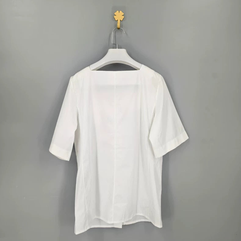 Givenchy Women's White Short Sleeve Shirt