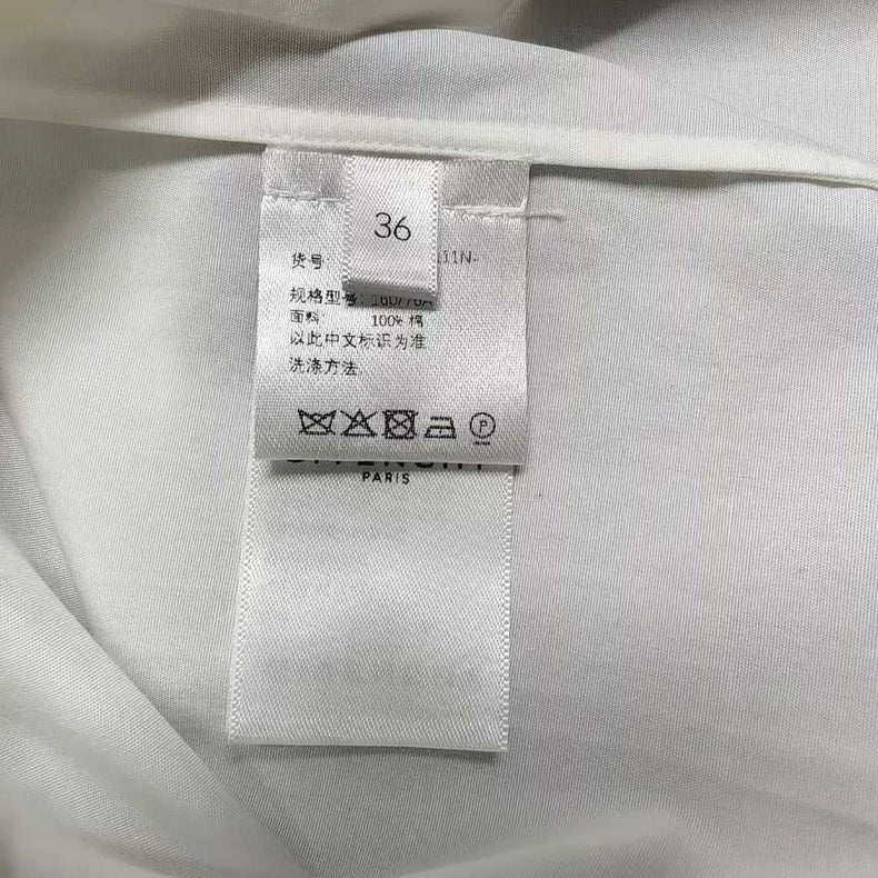 Givenchy Women's White Short Sleeve Shirt