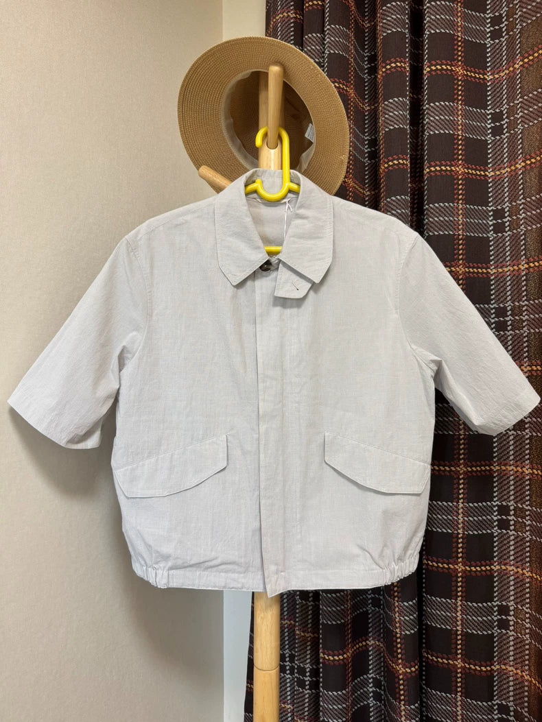 Hermes Short Sleeve Shirt Jacket-yf