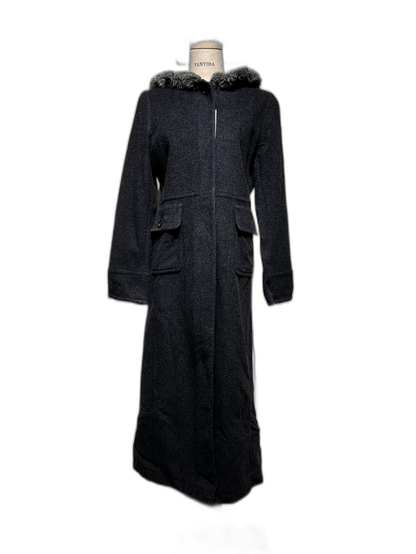 Vintage Prada Long Hooded Wool Coat