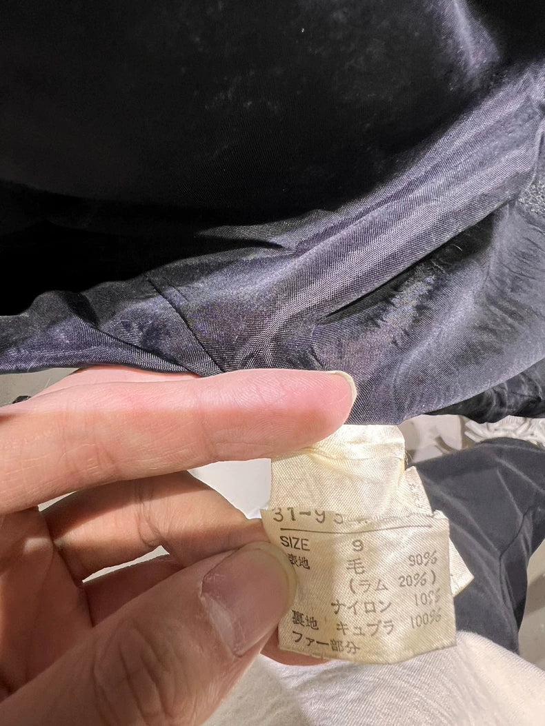 Vintage Prada Long Hooded Wool Coat