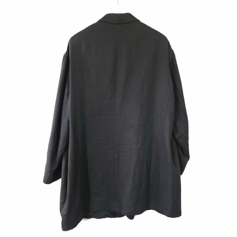 Yohji Yamamoto Black Linen Jacket