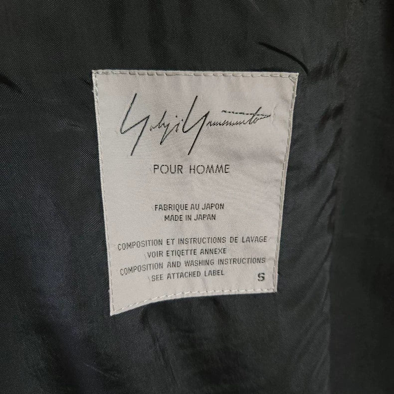 Yohji Yamamoto Black Linen Jacket
