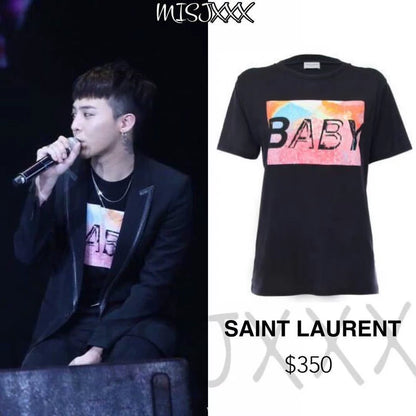Saint Laurent Baby Short Sleeve T-Shirt