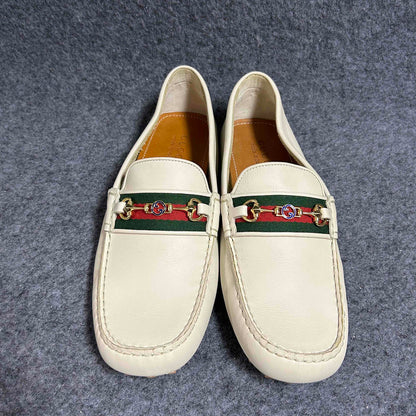 Gucci White Slip-On Casual Shoes for Men 0079