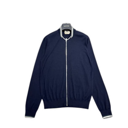 Navy Blue Knit Sweater from Hermes-zp