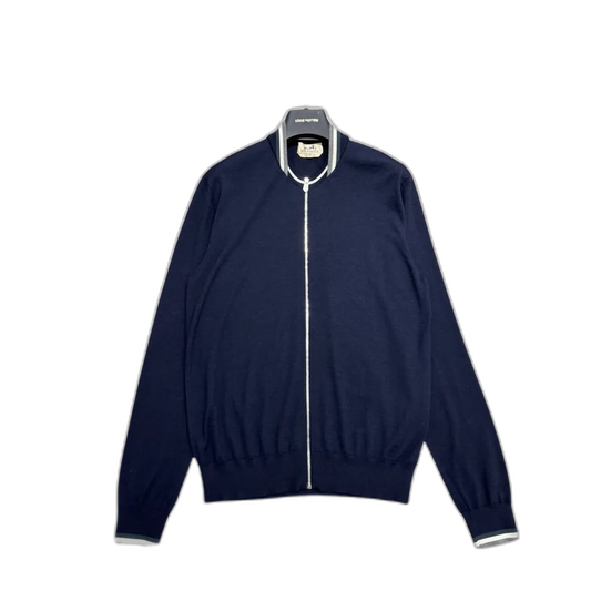Navy Blue Knit Sweater from Hermes-zp