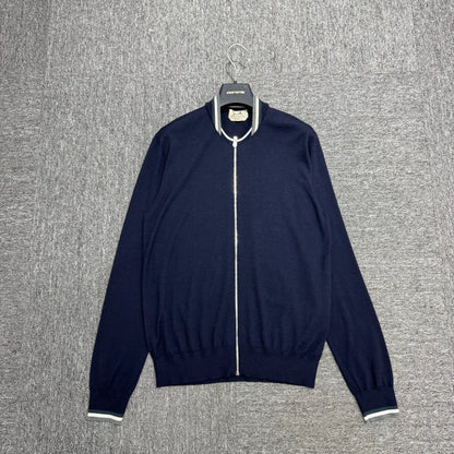 Navy Blue Knit Sweater from Hermes-zp