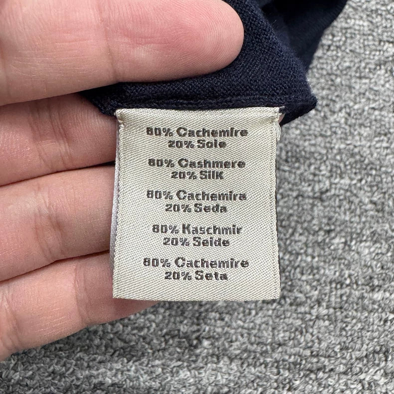 Navy Blue Knit Sweater from Hermes-zp