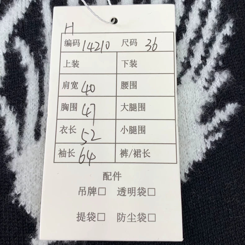 Chanel Black Winged Cashmere Sweater