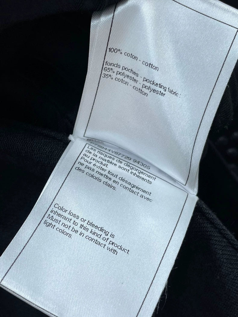 Chanel Black Camellia Denim Blazer