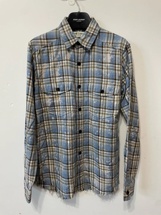 Saint Laurent SLP Plaid Cotton Shirt