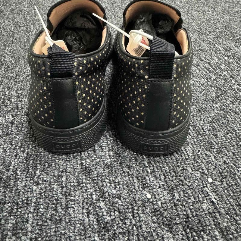 Gucci Black Canvas Slip-On Shoes 0079