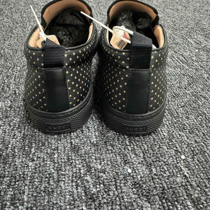 Gucci Black Canvas Slip-On Shoes 0079