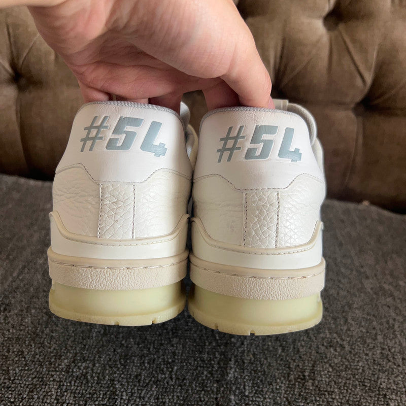 Louis Vuitton White Cement Low-Top Trainer Sneakers 0079