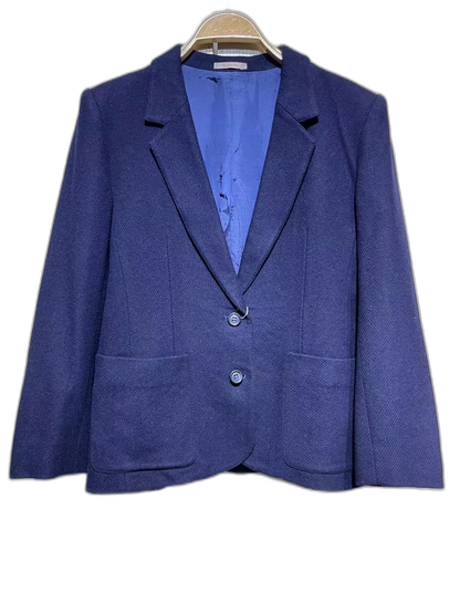 Vintage Blue Casual Blazer Jacket