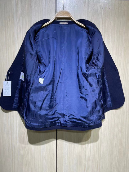 Vintage Blue Casual Blazer Jacket