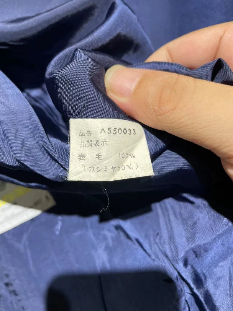 Vintage Blue Casual Blazer Jacket