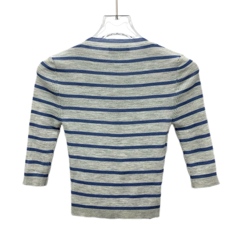 Prada Striped Wool Crew Neck Knit Top