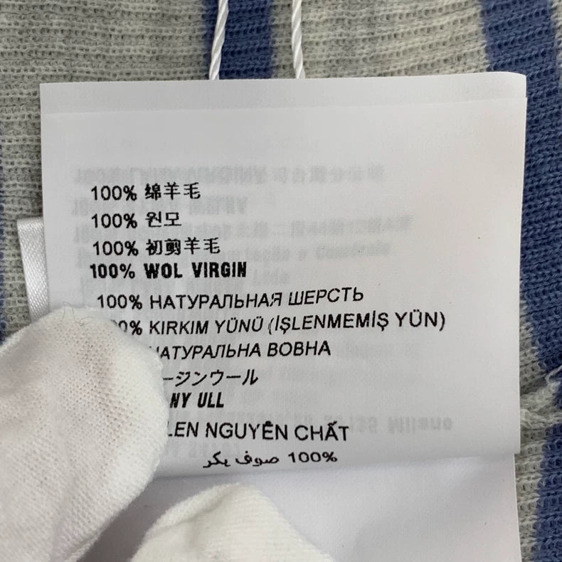 Prada Striped Wool Crew Neck Knit Top