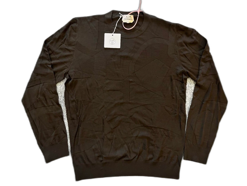 Hermes FW22 Casual Wool Sweater for Men