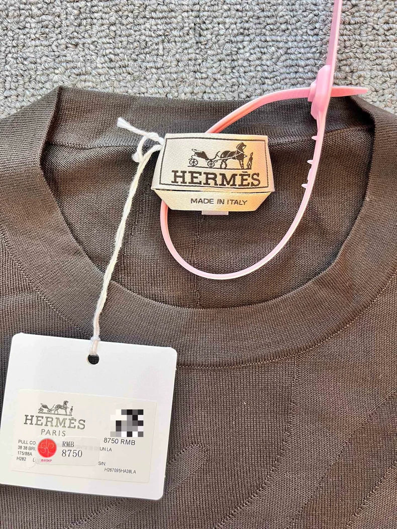 Hermes FW22 Casual Wool Sweater for Men