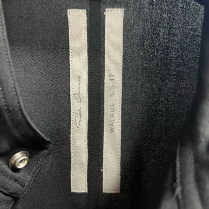 Rick Owens Black Sleeveless Jumpsuit with Pockets