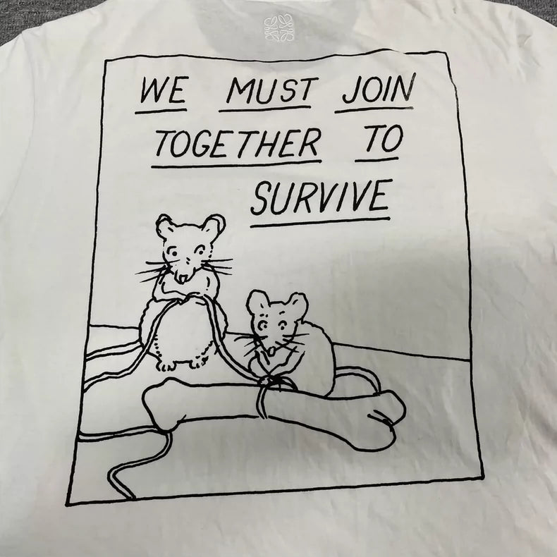 Loewe Mouse Graffiti Short Sleeve T-Shirt