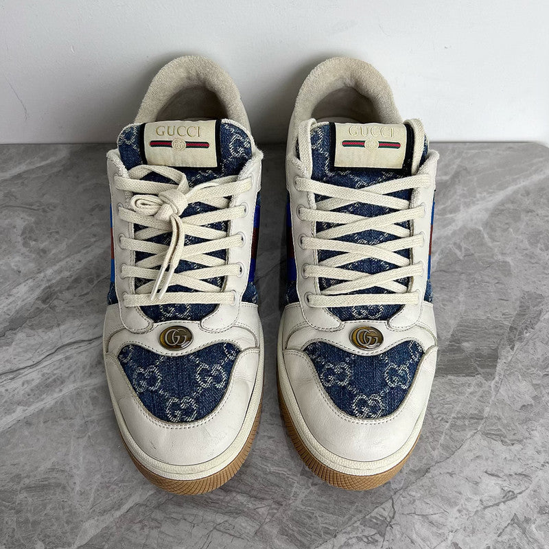 Gucci Screener Denim Series Stylish Sneakers 0079