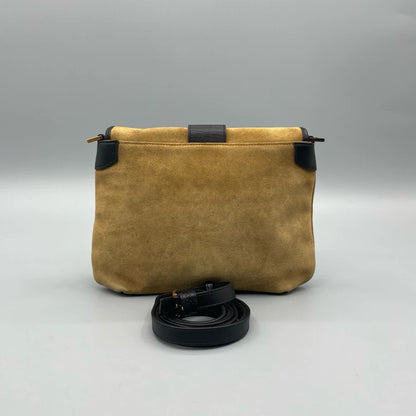 Gucci Suede Tiger Head Shoulder Bag