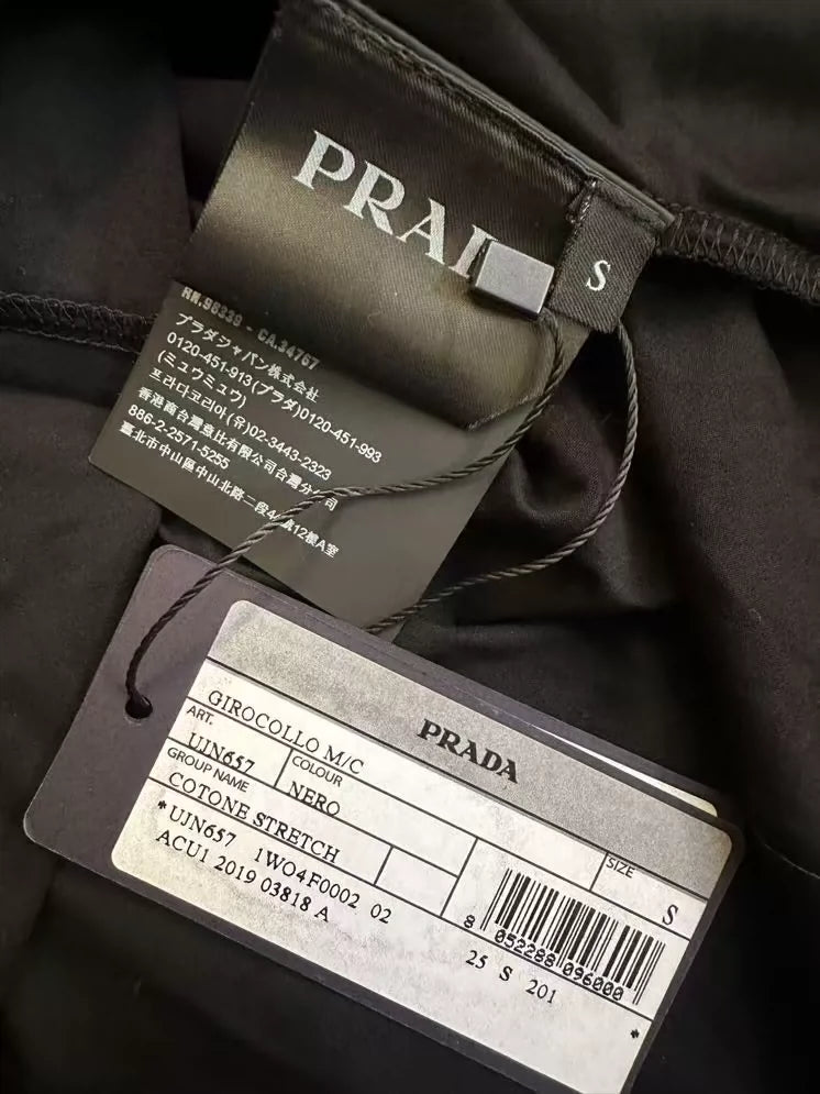 PRADA Pocket Logo Short Sleeve T-Shirt-zp