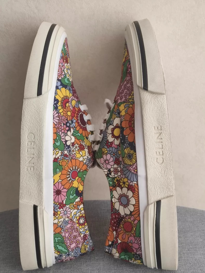 Celine Hedi Floral Skate Shoes