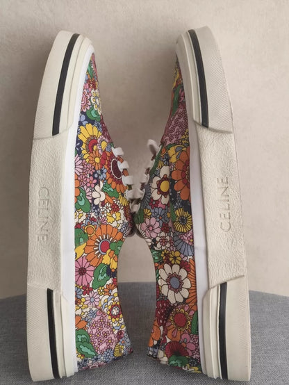 Celine Hedi Floral Skate Shoes
