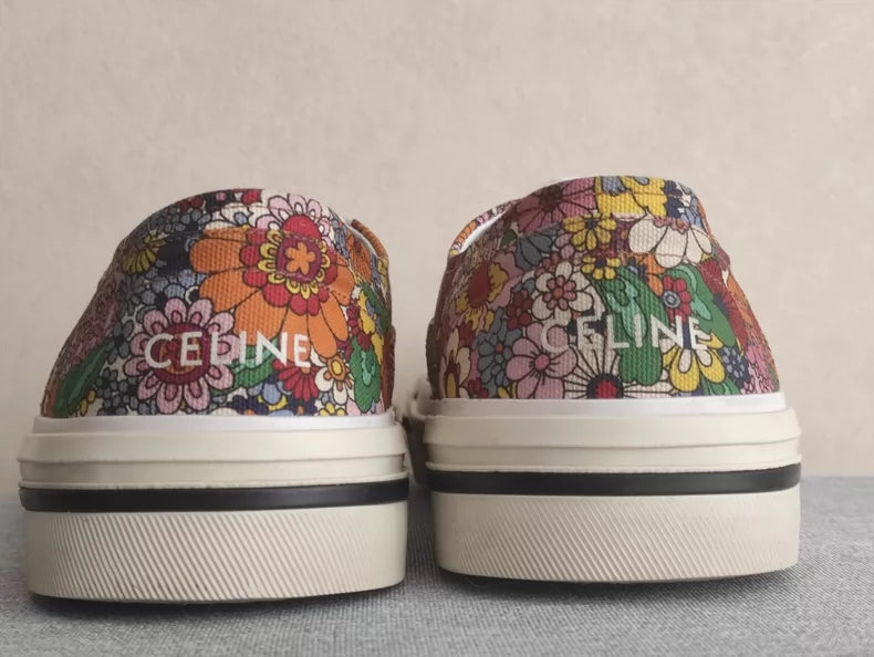 Celine Hedi Floral Skate Shoes