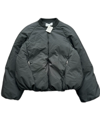 Loewe Black Puffer Jacket with Leather Tag