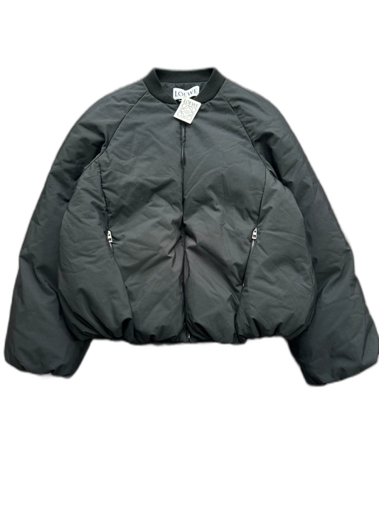 Loewe Black Puffer Jacket with Leather Tag
