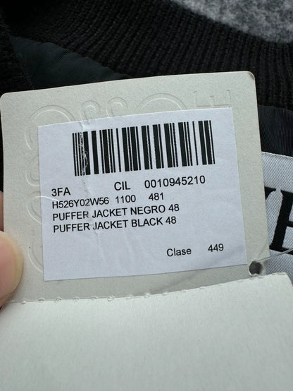 Loewe Black Puffer Jacket with Leather Tag