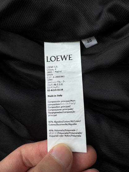 Loewe Black Puffer Jacket with Leather Tag