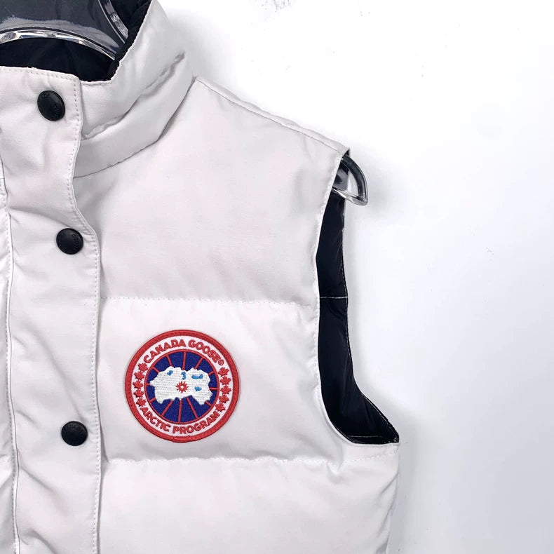 Canada Goose White Down Vest XS