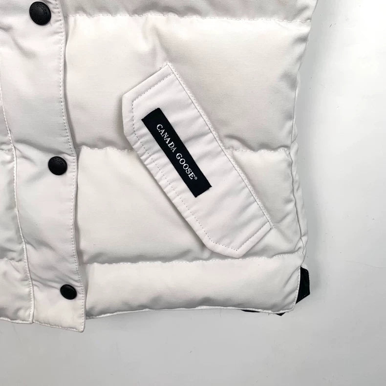 Canada Goose White Down Vest XS