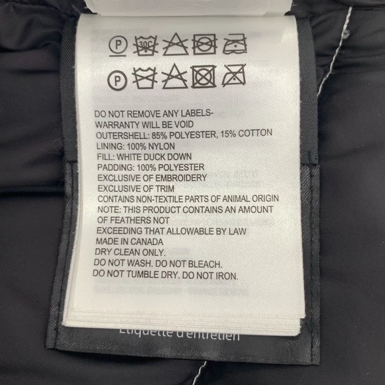 Canada Goose White Down Vest XS