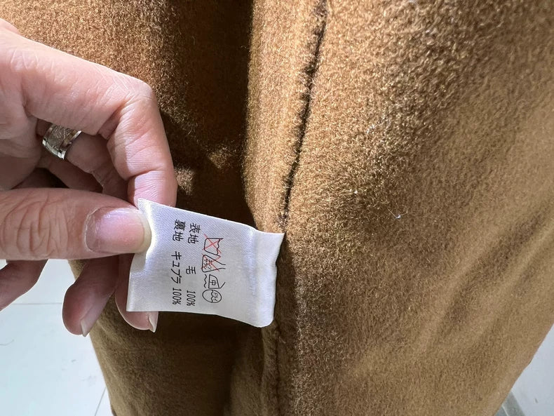 Vintage Givenchy Long Wool Coat with Fur Collar