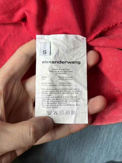 Alexander Wang Red Short Sleeve T-Shirt