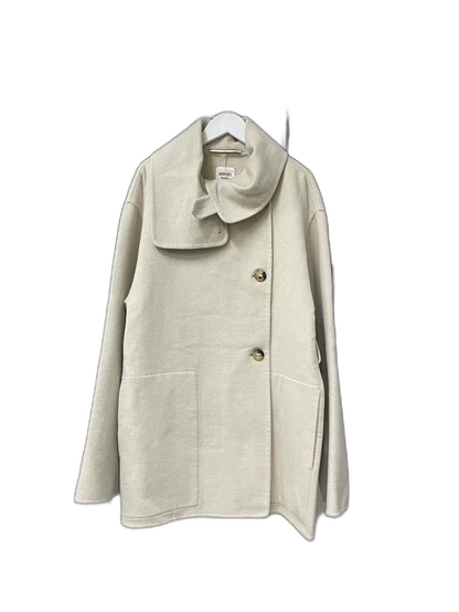 Hermes Cream Overcoat