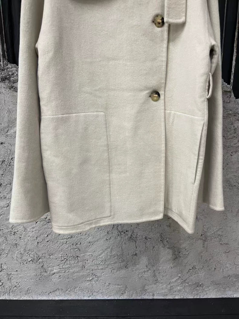 Hermes Cream Overcoat