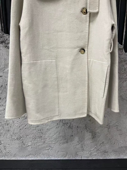 Hermes Cream Overcoat