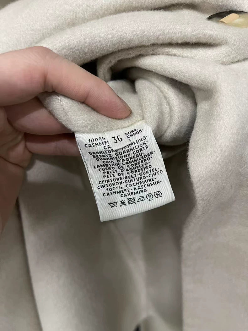 Hermes Cream Overcoat