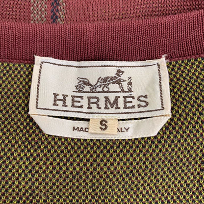 Hermes Color-Blocked V-Neck Knit Sweater